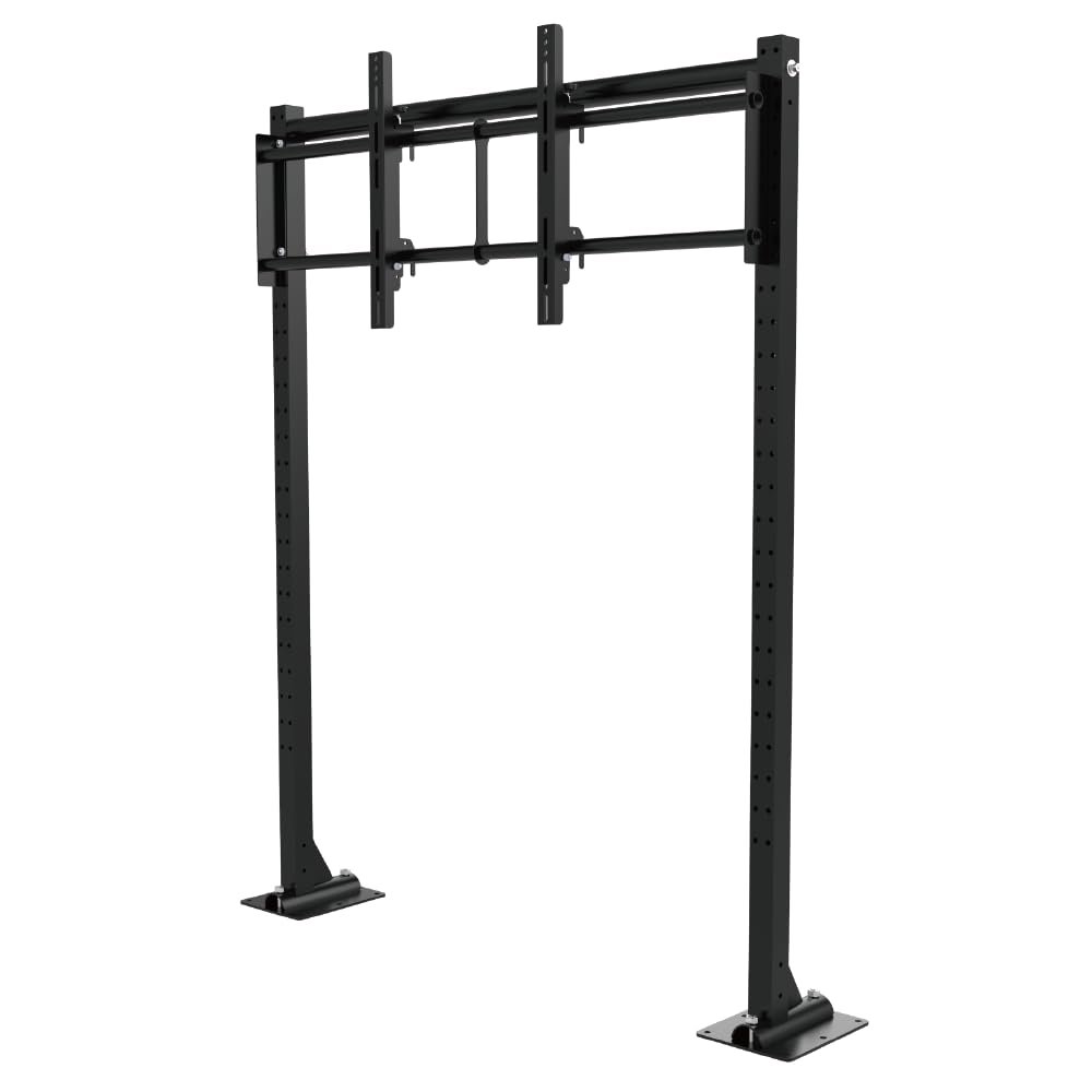 55-86" Floor Bolted Video Wall Mount, Permanent Fixed Industrial Display Bracket, Heavy Duty VESA 800x400