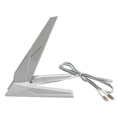 External WiFi 7 6E Antenna Dual Band 6GHz 5GHz 2.4GHz Magnetic Replacement Antennas for MSI MPG X870E X870I Z890 Z890I B850 B850IMEG X870E Z890B850 MLG Motherboard PC Desktop Computer wifi7 White