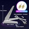 External WiFi 7 6E Antenna Dual Band 6GHz 5GHz 2.4GHz Magnetic Replacement Antennas for MSI MPG X870E X870I Z890 Z890I B850 B850IMEG X870E Z890B850 MLG Motherboard PC Desktop Computer wifi7 White view 2