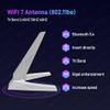 External WiFi 7 6E Antenna Dual Band 6GHz 5GHz 2.4GHz Magnetic Replacement Antennas for MSI MPG X870E X870I Z890 Z890I B850 B850IMEG X870E Z890B850 MLG Motherboard PC Desktop Computer wifi7 White view 3