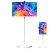 FgdVrelnor Smart Portable Wireless Touchscreen Tv, Portable Smart Tv, 1080P, 360 Rotation, Multi-Angle Adjustment, with Wheels, Suitable for Meetings and Live Streaming 27in8+128G view 1