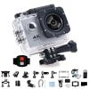4K Action Camera, Waterproof WiFi Sports Camcorder, Ultra-Wide Lens Outdoor Adventure Gear for Diving Cycling Skiing (Gray, 64G) view 1