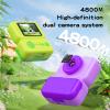 Kids Camera Instant Print, Instant Camera with 4 Roller Photo Paper & 32GB Card, 1080P Dual-Lens Digital Camera for Kids, Boys and Girls Toys Gifts for Teenage Girls Kids Toys for Ages 8-13 (Purple) view 3