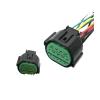 1 Set 14 Pin Female Car Headlight PlugElectrial Socket Lamp Light Connector for K2 K3 K5 GL301-14021(White) view 3