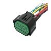 1 Set 14 Pin Female Car Headlight PlugElectrial Socket Lamp Light Connector for K2 K3 K5 GL301-14021(White) view 4