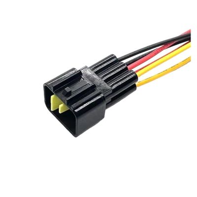1 Set 6 Pin Car Cable Connector FW-C-6M-B Window Lifting Coil FW-C-6F-B Auto Connector for(Brown)