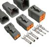 DTP04-2p Automotive Sealed Water Proof Connector 2p4p6p Harness Plug High Current Spot Lamp Socket(6p,1sets) view 2