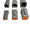 DTP04-2p Automotive Sealed Water Proof Connector 2p4p6p Harness Plug High Current Spot Lamp Socket(6p,1sets) view 3