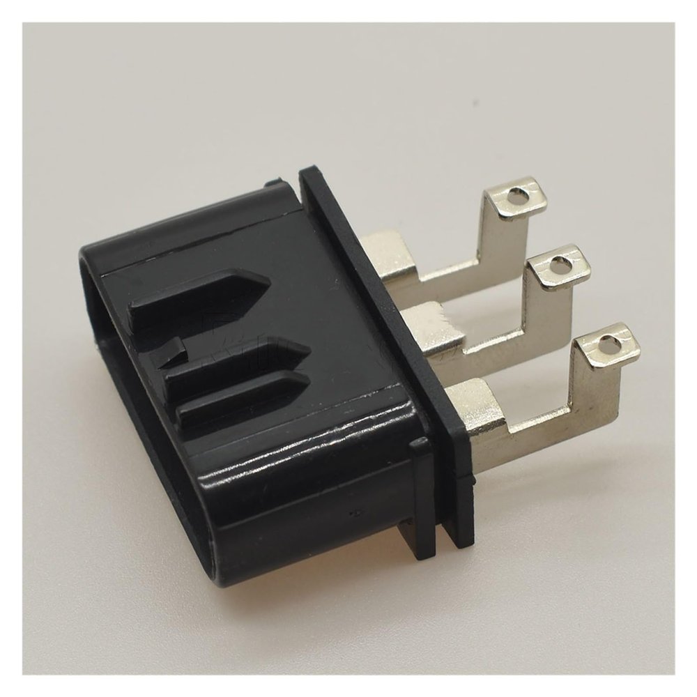 1-20 Sets Black 3 Pin Way 6.3 Automotic Qlw 250 R Slot Wiring Harness Connector Power Cord QLW-A-3F- Qlw-A-3F-GR(Male Set 5Sets)(Male Plug,5Sets)