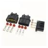 1-20 Sets Black 3 Pin Way 6.3 Automotic Qlw 250 R Slot Wiring Harness Connector Power Cord QLW-A-3F- Qlw-A-3F-GR(Male Set 5Sets)(Male Plug,5Sets) view 2