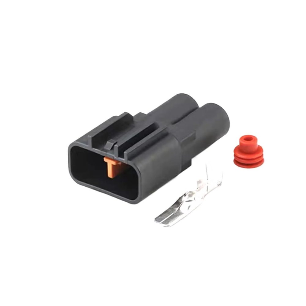 1/5/10 Sets 2 Pin Car Connector Plug QLW-A-2F-B Car 6.3 High-Power Current Plug QLW-A-2M-B(Red)