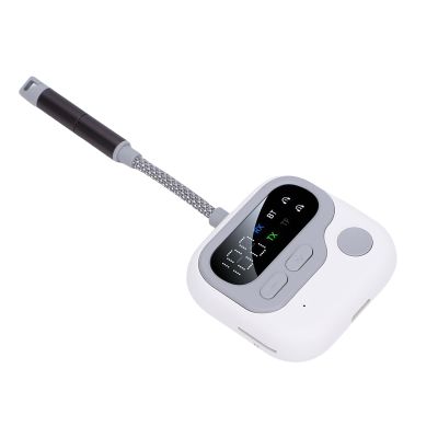 ASHATA Bluetooth 5.4 Transmitter Receiver, 2 in 1 Design HD HiFi Sound Adapter with Double 3.5mm Jacks and Noise Canceling Microphone, for TV Travel Airplane Laptops