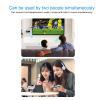 ASHATA Bluetooth 5.4 Transmitter Receiver, 2 in 1 Design HD HiFi Sound Adapter with Double 3.5mm Jacks and Noise Canceling Microphone, for TV Travel Airplane Laptops view 2