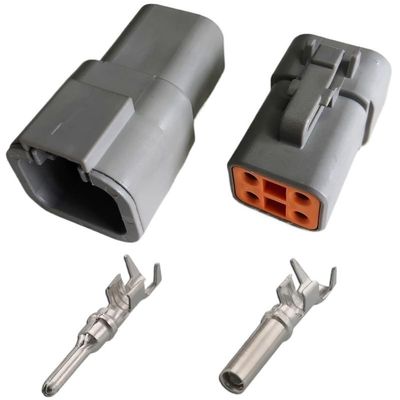 DTP04-2p Automotive Sealed Water Proof Connector 2p4p6p Harness Plug High Current Spot Lamp Socket(4p,5sets)