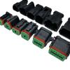 1Set/5sets Black 2pin 3/4/6/8/12hole Series Enhanced Seal Water Proof Electrical Auto Connector(6P,1 Set) view 2