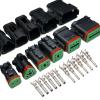 1Set/5sets Black 2pin 3/4/6/8/12hole Series Enhanced Seal Water Proof Electrical Auto Connector(6P,1 Set) view 4