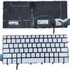 100% New Replacement Keyboard with Screwdriver for Dell XPS 13 9380 9370 9305 7390 Series Laptop, Dell XPS 13 9380 9370 9305 Laptop White Frameless Backlit Laptop Keyboard view 1