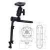 AOWINHIT Marine Electronic Mount 1.5in Ball Base Fish Finder Mounting Plate with Adjustable Arm for Yachts Boats Water Sports view 2