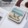 VstaDank Beach Scene with Chairs CD Case Binder for Travel Car DVD Storage Case DVD Storage Bag with Handles Cover CD Storage Binder for Blu-ray Movie Music Audio Disks 40 Disc Units view 4