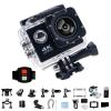 4K Action Camera, Waterproof WiFi Sports Camcorder, Ultra-Wide Lens Outdoor Adventure Gear for Diving Cycling Skiing (Black, 32G) view 1