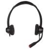 Hulex Supplies 2.5mm Office Headset, Dual Ear Telephone Headphone with Noise Cancelling Microphone, Binaural Customer Service Headphones for Phone Sales Hospitals Banks, Comfortable ABS Material view 2