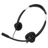 Hulex Supplies 2.5mm Office Headset, Dual Ear Telephone Headphone with Noise Cancelling Microphone, Binaural Customer Service Headphones for Phone Sales Hospitals Banks, Comfortable ABS Material view 3