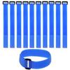 HUAHAITGCH 10 Pack (12 x 0.8 Inch) Reusable Fastening Cable Ties and Cable Straps Blue Color djustable Multi-Purpose Hook and Loop Straps Nylon Cable Ties Organizer Fastener Management Wire Straps view 1