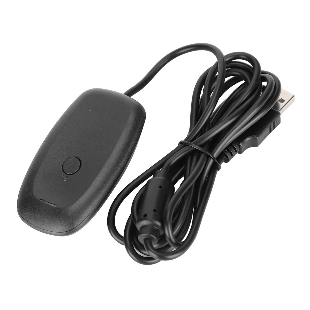 Gecheer Wireless Gaming Receiver Adapter, PC USB Controller Dongle for Microsoft Xbox 360, ABS Material, Compatible with 4 Controllers & Headsets, Plug and Play
