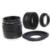 50mm F1.4 Lens +C Mount +Lens Hood + Macro Ring for Sony E Mount NEX3 NEX6 NEX7 NEX-5R A6600 A6500 A6300 A6000 A5000 Excellent view 1