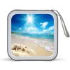 VstaDank Bright Sunshine Summer Beach CD Case Binder for Travel Car DVD Storage Case DVD Storage Bag with Handles Cover CD Storage Binder for Blu-ray Movie Music Audio Disks 40 Disc Units view 1