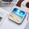 VstaDank Bright Sunshine Summer Beach CD Case Binder for Travel Car DVD Storage Case DVD Storage Bag with Handles Cover CD Storage Binder for Blu-ray Movie Music Audio Disks 40 Disc Units view 4