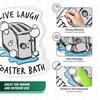 101SignCity 1.5" x 2" Live Laugh Toaster Bath Vinyl Sticker (3PK), Dark Humor Parody Decal, Waterproof Self-Adhesive Mini Sticker for Laptop, Bottle & Phone Case view 4