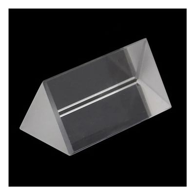 Optical Glass Lens Optical Triangular Prism Educational Tool Refractor Teaching Light Length 50mm 30mm