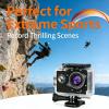 4K Action Camera, Waterproof WiFi Sports Camcorder, Ultra-Wide Lens Outdoor Adventure Gear for Diving Cycling Skiing (White, 32G) view 4