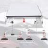 Aolidsive Mini Antenna Dish Mount, Magnetic Roof Mount Kit with 304 Stainless Steel, for RV Boat Truck Car Satellite Dish Outdoor Use view 2
