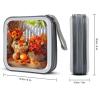VstaDank Autumn Thanksgiving CD Case Binder for Travel Car DVD Storage Case DVD Storage Bag with Handles Cover CD Storage Binder for Blu-ray Movie Music Audio Disks 40 Disc Units view 2