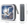 VstaDank Dove Sky CD Case Binder for Travel Car DVD Storage Case DVD Storage Bag with Handles Cover CD Storage Binder for Blu-ray Movie Music Audio Disks 40 Disc Units view 2