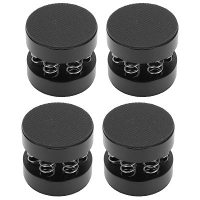 4Pcs Aluminum Spring Speakers Spikes Isolation Stand, Shock Absorption Bearing 9KG, Speakers Isolation Platform Pads with Aluminum Alloy Material, Reduce Resonance for HiFi Audio E