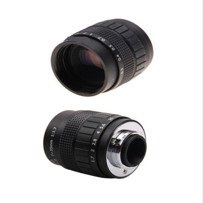 35mm F1.7 Lens + C Mount + Macro Ring for Pentax Q Q7 Q10 QS1 Q-S1 Mirrorless Camera C-PQ Excellent