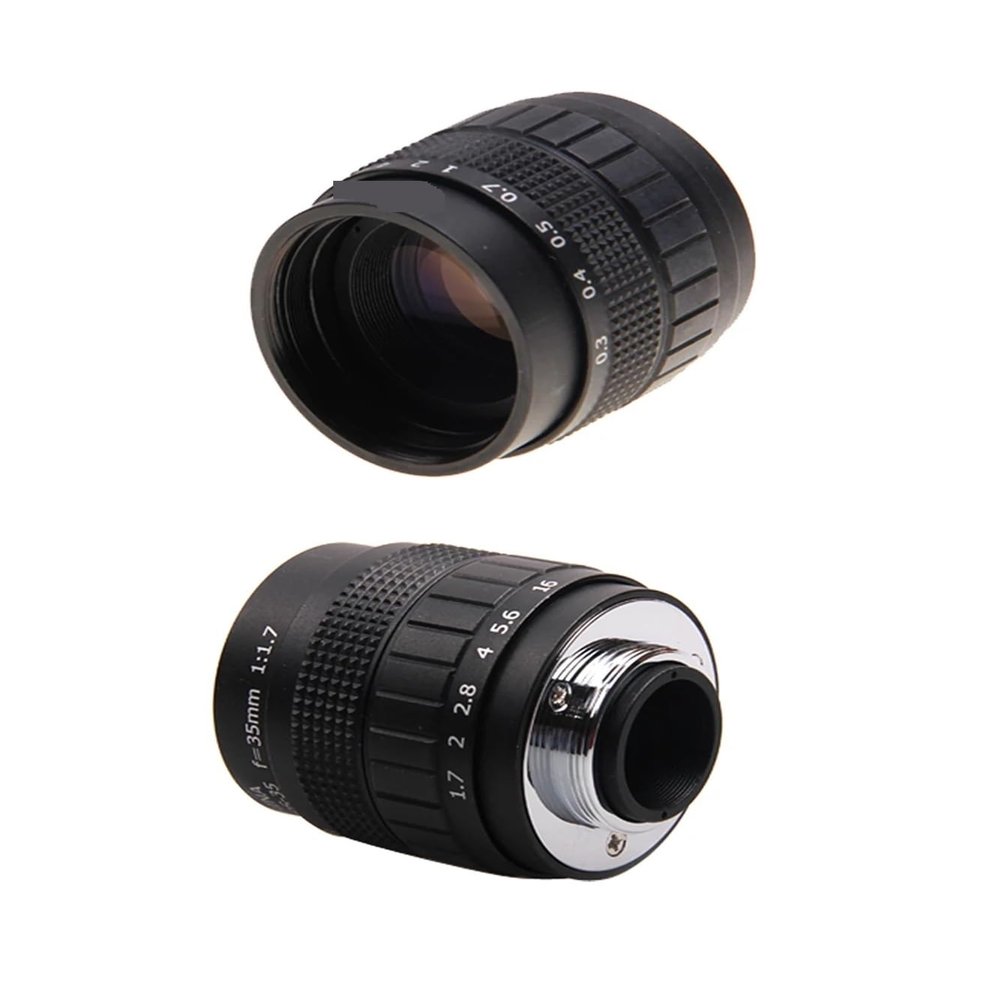 35mm F1.7 Lens + C Mount + Macro Ring for Pentax Q Q7 Q10 QS1 Q-S1 Mirrorless Camera C-PQ Excellent