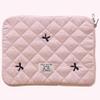 11/13/15 Inch Fluffy Laptop Bag Shockproof Quilted Computer Cover Bag Lattice Laptop Protective Bag Printing for Tablet Protection view 2