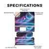 Glossy Glitter Laptop Skin Compatible with Alienware 16/16X Aurora (2025) - Planetary Grid - Premium 3M Vinyl Protective Wrap Decal Cover - Easy to Apply | Crafted in The USA by MightySkins view 2