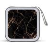 VstaDank Black Gold Marble CD Case Binder for Travel Car DVD Storage Case DVD Storage Bag with Handles Cover CD Storage Binder for Blu-ray Movie Music Audio Disks 40 Disc Units view 1