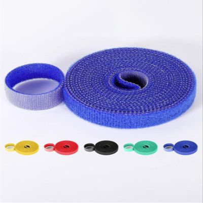 Cable Holder 5 Meter Hook and Loop Cable Organizer Reusable Cable Ties Cord Management for Home Office Entertainment System - One Size