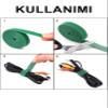 Cable Holder 5 Meter Hook and Loop Cable Organizer Reusable Cable Ties Cord Management for Home Office Entertainment System - One Size view 4