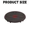 HDKENF Car Front Door Trumpet Tweeter Speaker Cover 2pcs Speaker Grill Iron Subwoofer Cover Audio Mesh Protector Guard(Silver) view 4