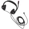 NEZHSHIUY 2.5mm Office Headset, Dual Ear Telephone Headphone with Noise Cancelling Microphone, Binaural Customer Service Headphones for Phone Sales Hospitals Banks, Comfortable and Durable A view 3