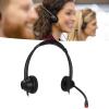 NEZHSHIUY 2.5mm Office Headset, Dual Ear Telephone Headphone with Noise Cancelling Microphone, Binaural Customer Service Headphones for Phone Sales Hospitals Banks, Comfortable and Durable A view 4