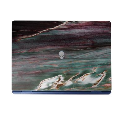 Laptop Skin Compatible with Alienware 16/16X Aurora (2025) - Grunge Marble - Premium 3M Vinyl Protective Wrap Decal Cover - Easy to Apply | Crafted in The USA by MightySkins