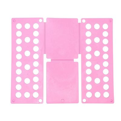 TKOWTB Plastic Clothes Folding Board Kids Laundry Folder Shirt Folding Board Home Storage Tool for Kid Children Adults Pink